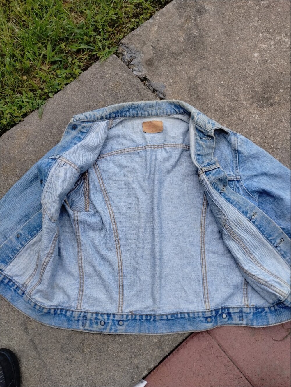 LEVIS Type 3 70505 0213 Denim Trucker Jacket Factory Code 1 Rare 70s VINTAGE - Picture 5 of 8